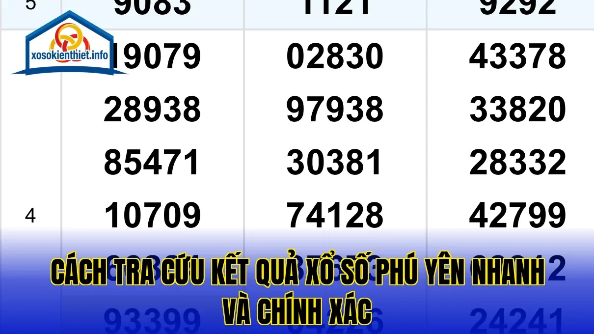 Cách tra cứu kết quả xổ số Phú Yên nhanh và chính xác