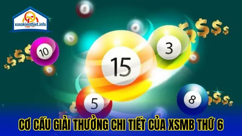 Cơ cấu giải thưởng chi tiết của XSMB thứ 6