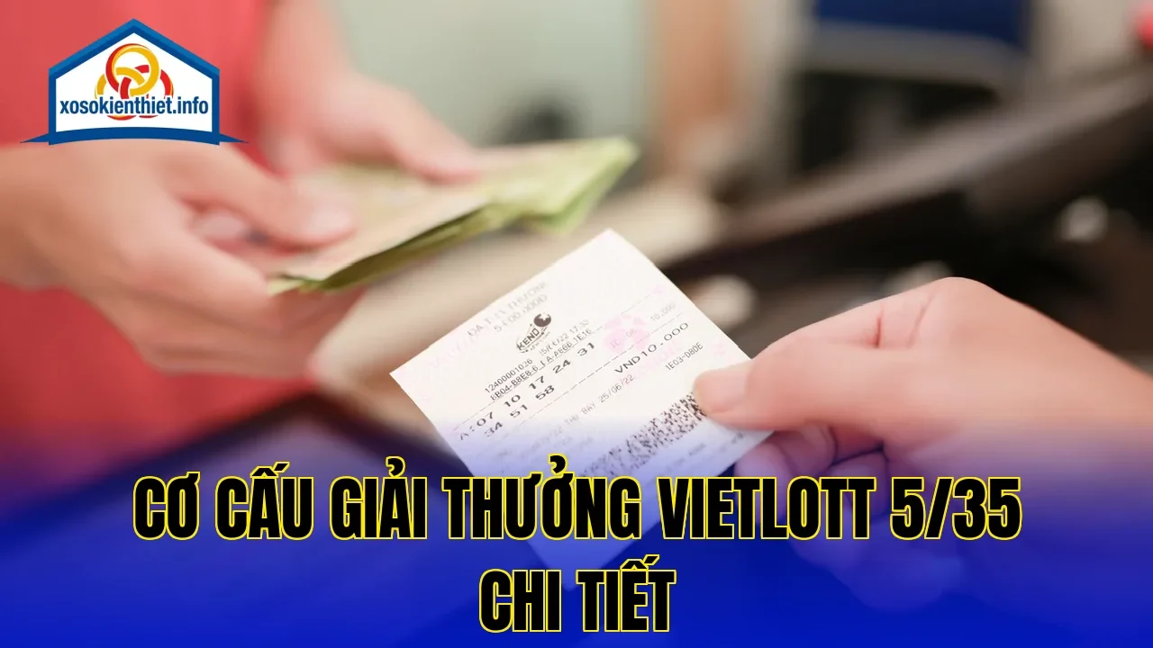 Cơ cấu giải thưởng Vietlott 5/35 chi tiết