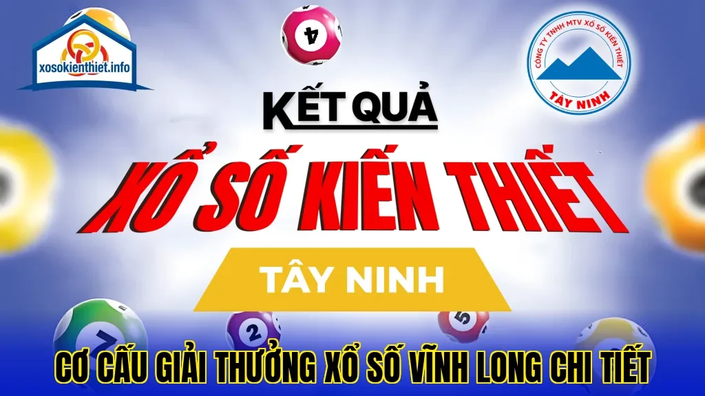 Cơ cấu giải thưởng xổ số Vĩnh Long chi tiết