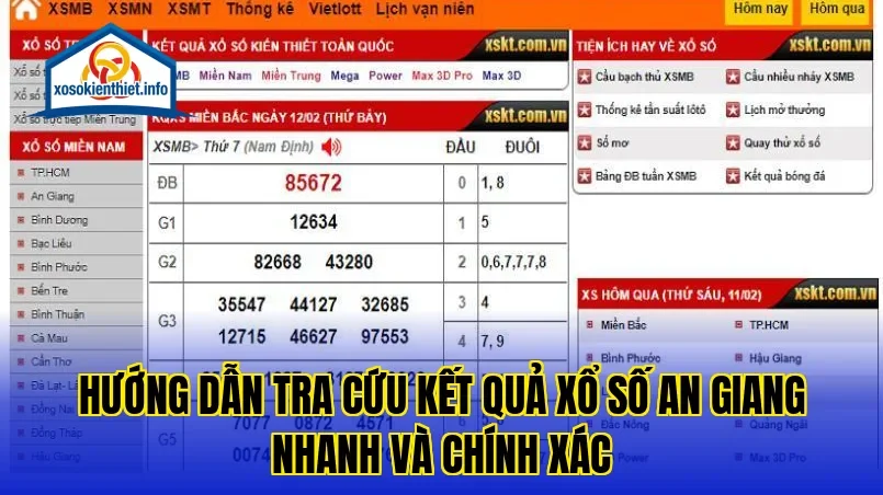 Hướng dẫn tra cứu kết quả xổ số An Giang nhanh và chính xác