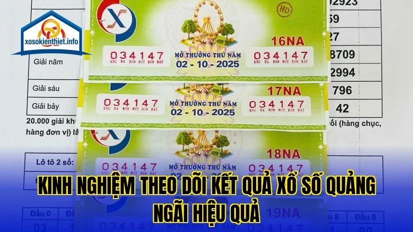 Kinh nghiệm theo dõi kết quả xổ số Quảng Ngãi hiệu quả