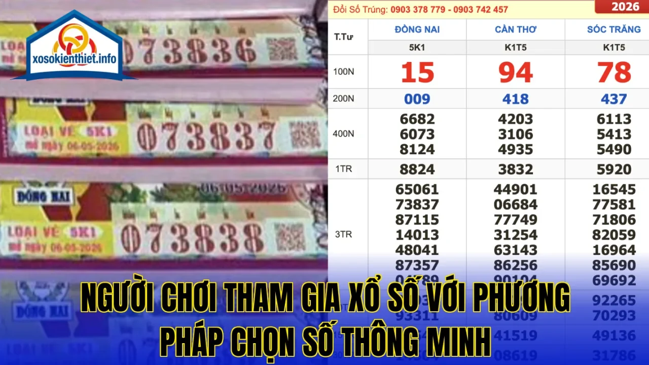 Người chơi tham gia xổ số với phương pháp chọn số thông minh