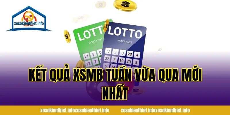 Kết quả XSMB tuần vừa qua mới nhất